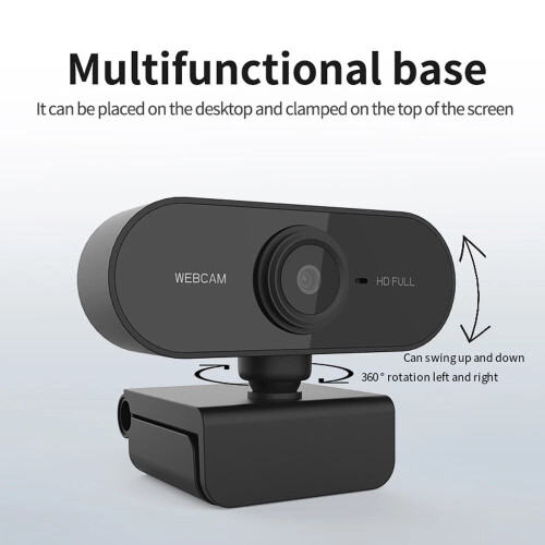 Ranpo 1080P Webcam Camera HD Auto Focus USB Free Drive Built-in Microphone 2