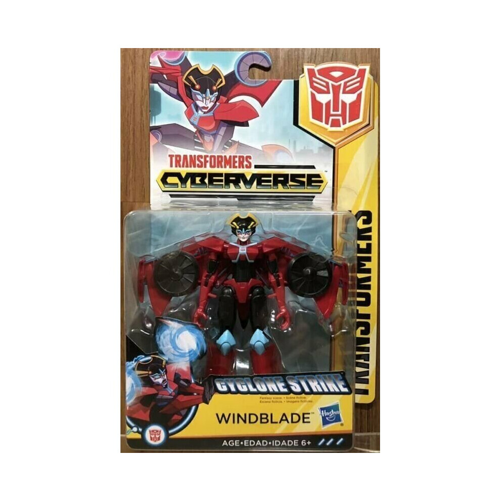 Hasbro Transformers Cyberverse Cyclone Strike Warrior Class Windblade in stock