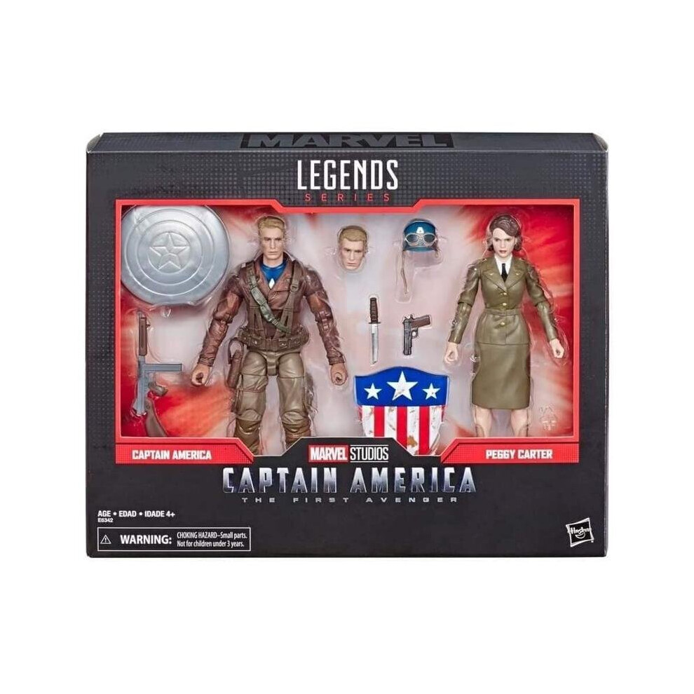 Hasbro MARVEL LEGENDS SERIES 6" [CAPTAIN AMERICA & PEGGY CARTER] Action Figure