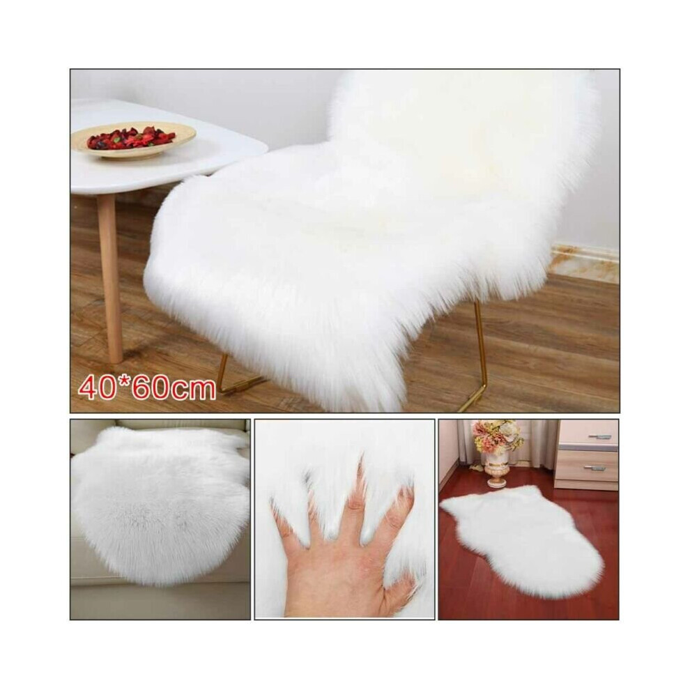 Modern Faux Fur Sheepskin Rug Soft Fluffy Mats Hairy Carpets Wool Shaggy Rugs White