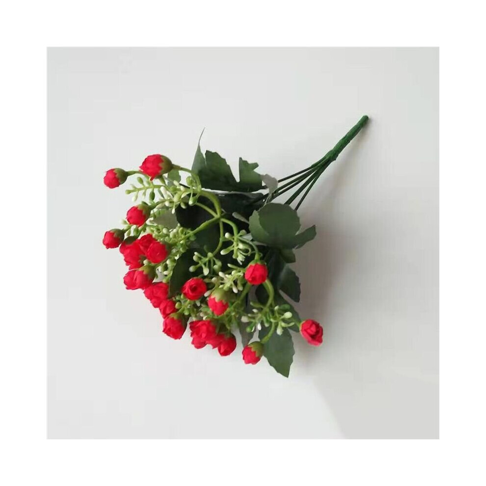 (Red) 36 Heads Artificial Rose Bouquet Wedding Home Decor