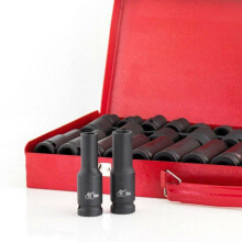 35X Impact Socket 1/2" inch Deep Tool Set Metric Garage Workshop Hi