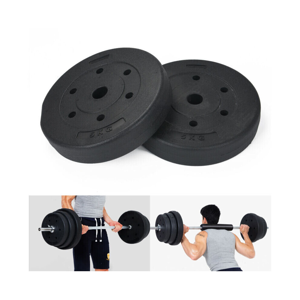 (5kgx4 = 20kg ) Weight Plates Set Vinyl Standard Gym Barbell