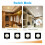 4PCS LED Kitchen Cabinet Under Closet Cupboard Lights Lamp Dimmable 9