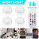 4PCS LED Kitchen Cabinet Under Closet Cupboard Lights Lamp Dimmable 11