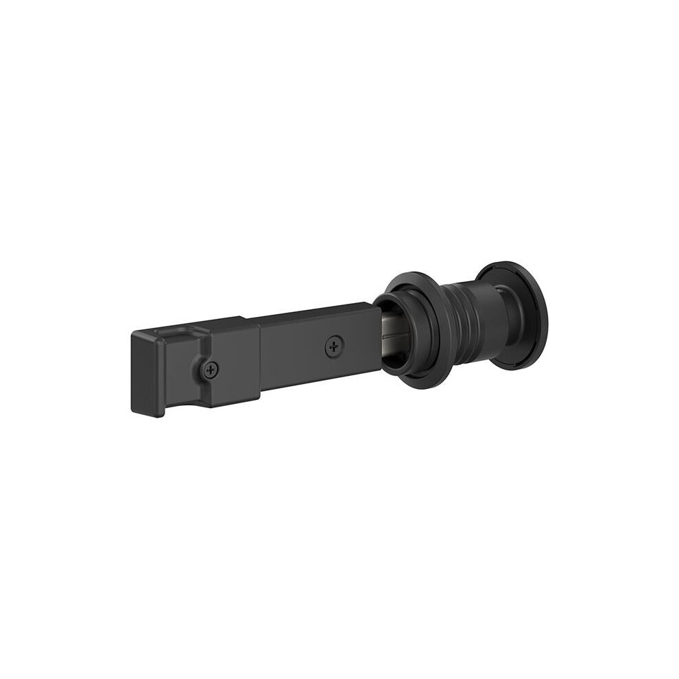 National Hardware N700-150 V1045 Barn Door Lock, Matte Black