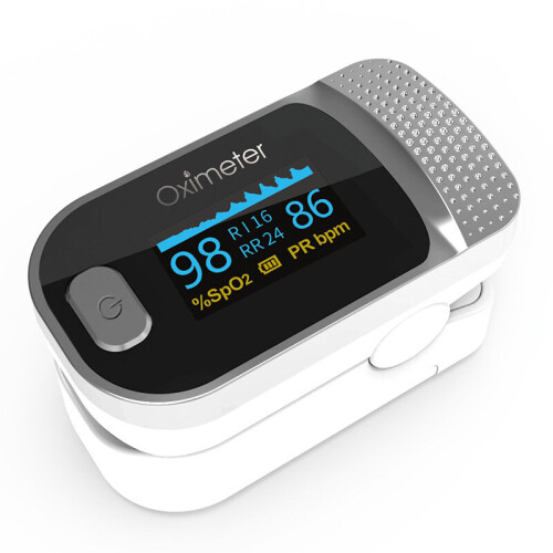 4 in 1 Fingertip Pulse Oximeter SpO2 monitor PI breathing rate PI