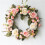 (Pink) Artificial Peony Rose Hanging Door Wreath Decor 1