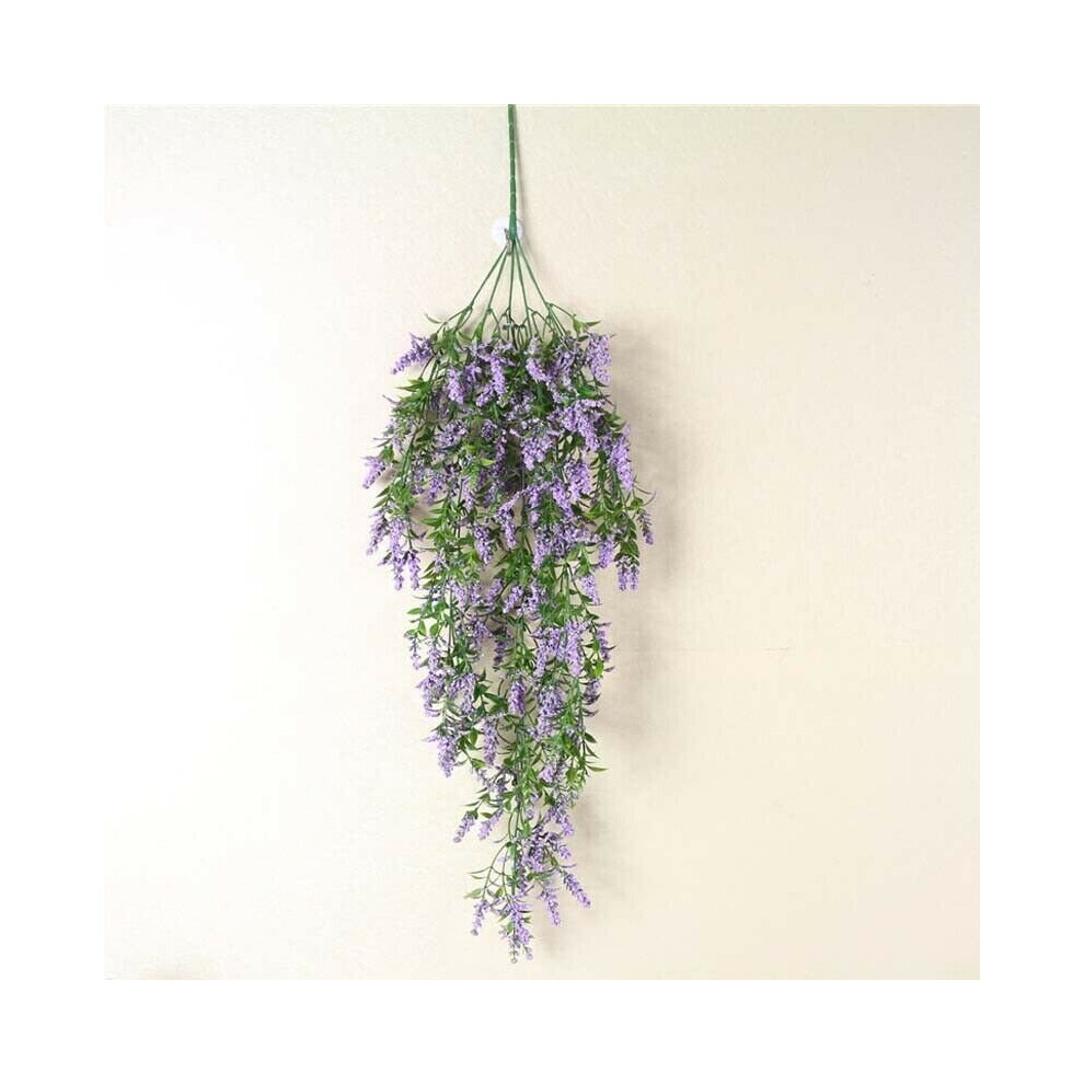 (Purple) Artificial Ivy Flower Vine Garland Hanging Garden Plants
