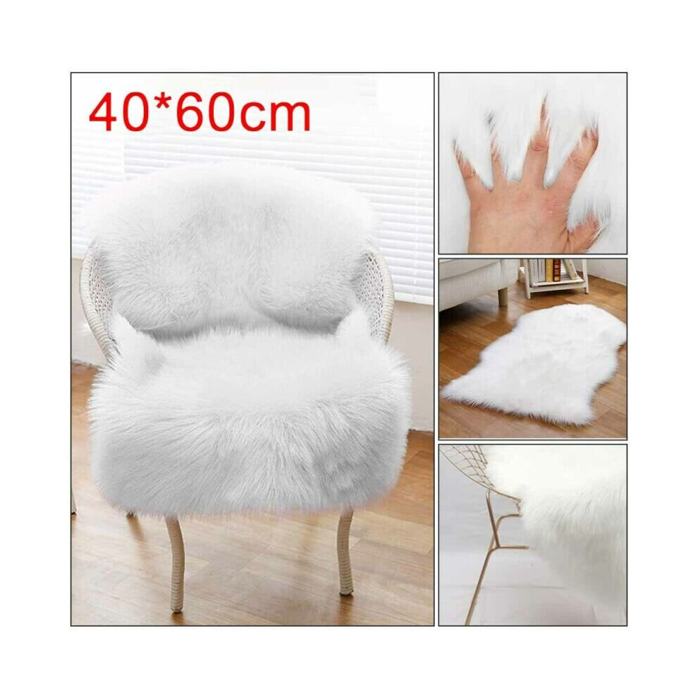 Fluffy Faux Fur Sheepskin Rug Large Hairy Carpet Bedroom Rugs Pad Soft Pile Rug