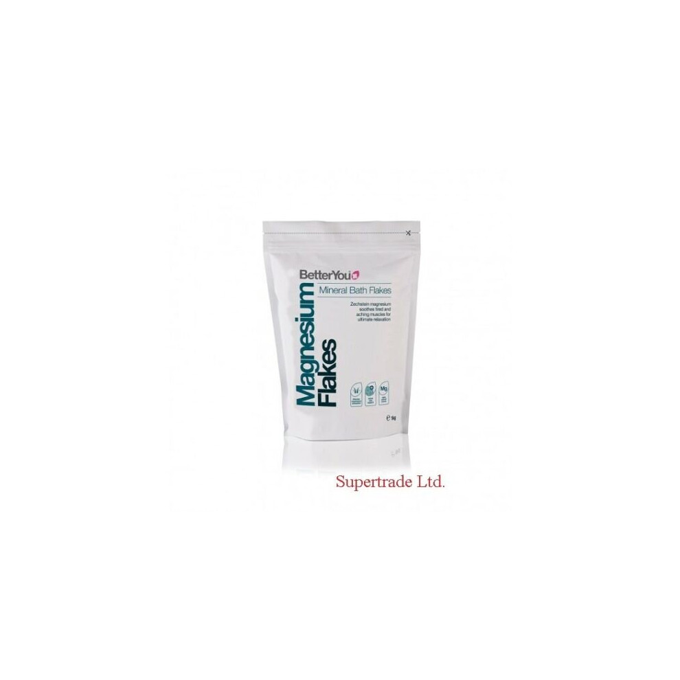Betteryou Magnesium Flakes Original Foot Body Soak Mineral Bath Flackes - 1Kg