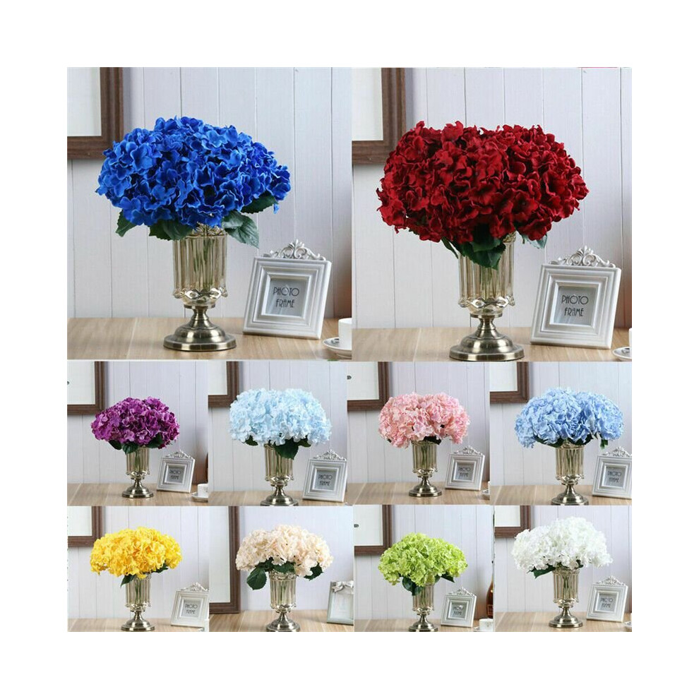 5 Heads Artificial Hydrangea Bouquet Wedding Decor