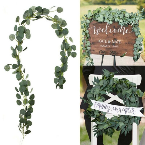 Artificial Eucalyptus Garland Trailing Hanging Ivy Vine 2