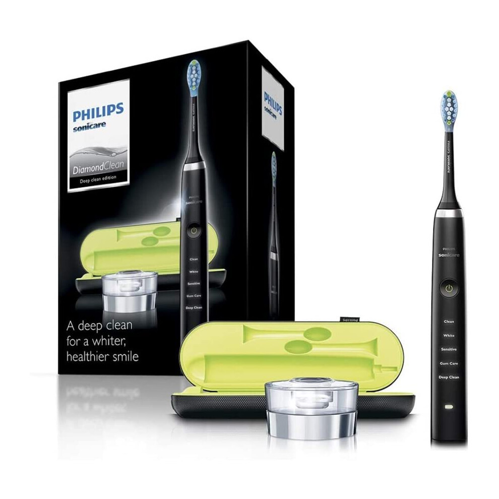 (Black) Philips Sonicare DiamondClean Sonic electric toothbrush