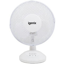 Igenix DF1210 Portable Fan, 12-Inch, 35 W, White (Pack of 3)