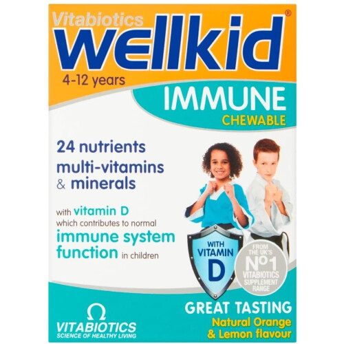 Vitabiotics Vitabiotics - Wellkid Immune  Chewable 30 VTabs