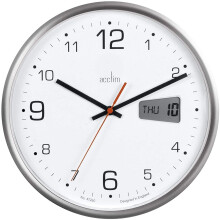 Acctim Kalendar 22367 Office Digital Day Date Bold Quartz Wall Clock