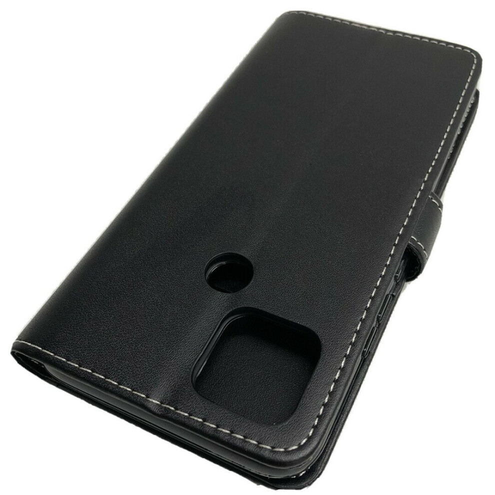 black--for-oppo-a15---oppo-a15s-phone-case--cover--flip-wallet--folio--leather--gel