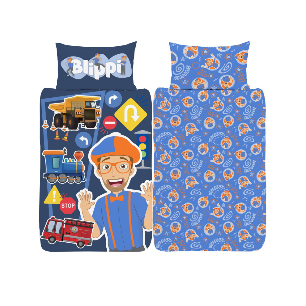 Blippi Single Duvet Cover and Pillowcase Set