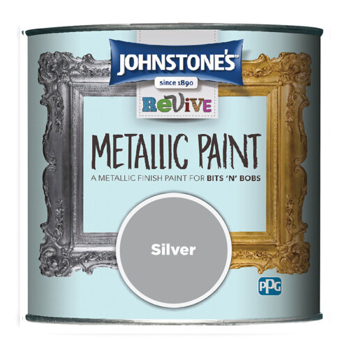 Johnstone's Johnstone's Metallic Paint Silver 375ml