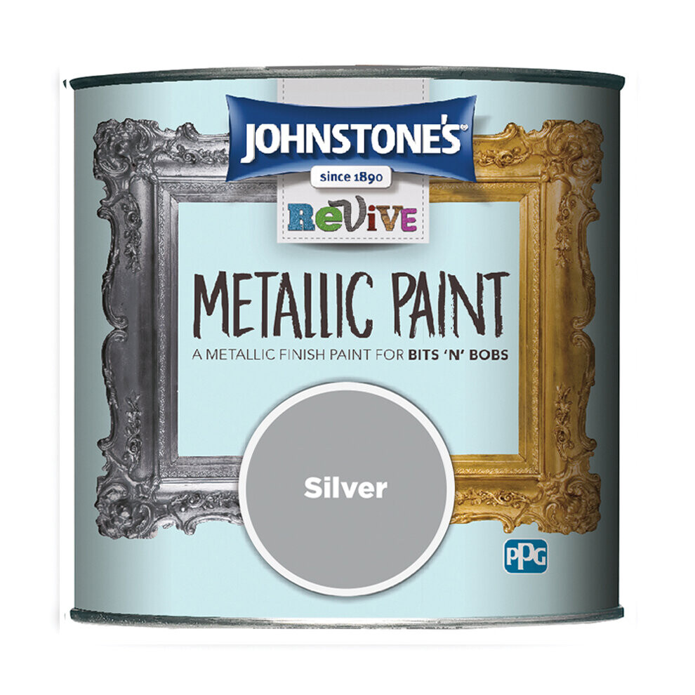 Johnstone's Metallic Paint Silver 375ml