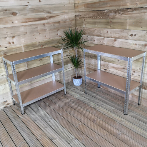 Samuel Alexander 0.9m x 1.8m 5 Tier Heavy Duty Metal Shelving Storage Racking Unit 2