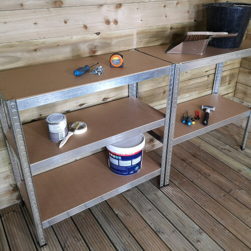 Samuel Alexander 0.9m x 1.8m 5 Tier Heavy Duty Metal Shelving Storage Racking Unit 1