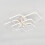Living And Home (Suqare, 6 Heads) Modern Dimmable LED Chandelier Ceiling Light with Remote 4