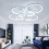 Living And Home (Round, 8 Heads) Modern Dimmable LED Chandelier Ceiling Light with Remote 2