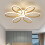 Living And Home (Flower, 58cm) Modern Dimmable LED Chandelier Ceiling Light with Remote 1
