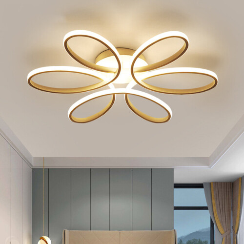 Living And Home (Flower, 58cm) Modern Dimmable LED Chandelier Ceiling Light with Remote