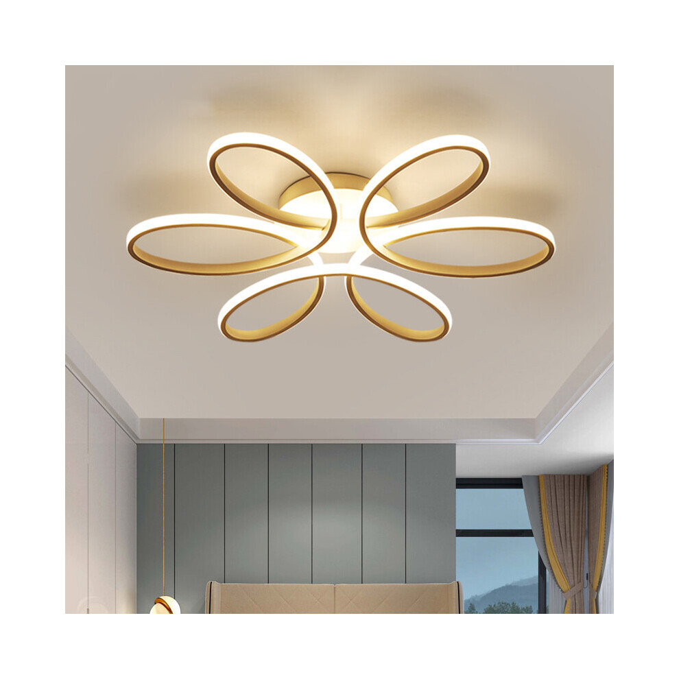 Living And Home (Flower, 58Cm) Modern Dimmable Led Chandelier Ceiling With Remote Light