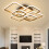 Living And Home (Suqare, 6 Heads) Modern Dimmable LED Chandelier Ceiling Light with Remote 2