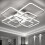 Living And Home (Suqare, 8 Heads) Modern Dimmable LED Chandelier Ceiling Light with Remote 3
