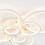 Living And Home (Round, 8 Heads) Modern Dimmable LED Chandelier Ceiling Light with Remote 5