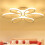 Living And Home (Flower, 58cm) Modern Dimmable LED Chandelier Ceiling Light with Remote 3