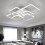 Living And Home (Suqare, 6 Heads) Modern Dimmable LED Chandelier Ceiling Light with Remote 3