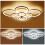 Living And Home (Round, 8 Heads) Modern Dimmable LED Chandelier Ceiling Light with Remote 3