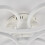 Living And Home (Flower, 58cm) Modern Dimmable LED Chandelier Ceiling Light with Remote 8