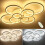 Living And Home (Round, 8 Heads) Modern Dimmable LED Chandelier Ceiling Light with Remote 6