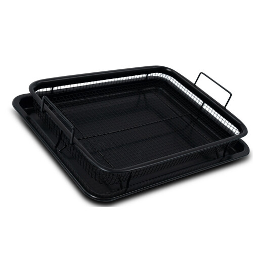 Durastone Professional 2 Pcs Crisper Non-Stick Oven Mesh Baking Tray