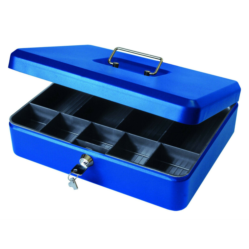 Cathedral Products 12 Inch Petty Cash Money Box Key Lockable Large
