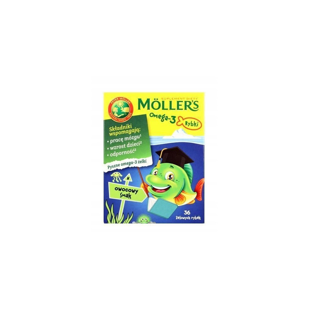 MOLLERS OMEGA-3 Fish fruit flavor - 36 pcs (gel fish)