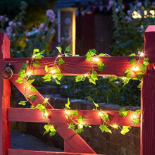 Smart Solar Ivy Firefly Solar String Lights 50 White Warm LED's 5m