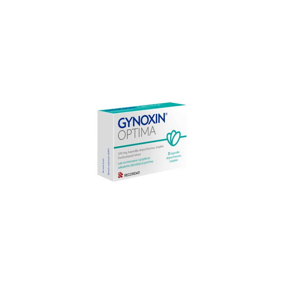 Gynoxin Optima 200 mg, 3 vaginal capsules, kapsulki dopochwowe