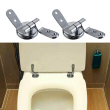 Ersatz Chrom Toilettensitz Scharniere Set Paar mit Beschlägen Universal Montagen