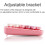 (pink mix) Wireless Keyboard & Mouse Set, Bluetooth Keyboard 5