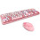 (pink mix) Wireless Keyboard & Mouse Set, Bluetooth Keyboard 8