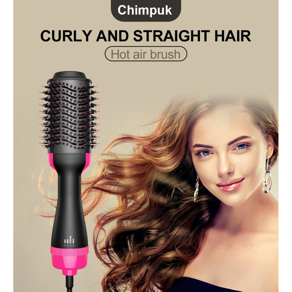 2 in 1 Multifunctional Hot Air Comb Household Hair Dryer Comb Hhair Straightener Comb Negative Ion Hair Styling Comb