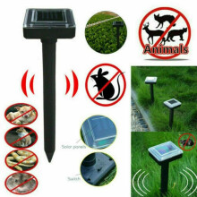 4X Solar Power Ultrasonic Pest Animal Repeller Pet Scarer Control